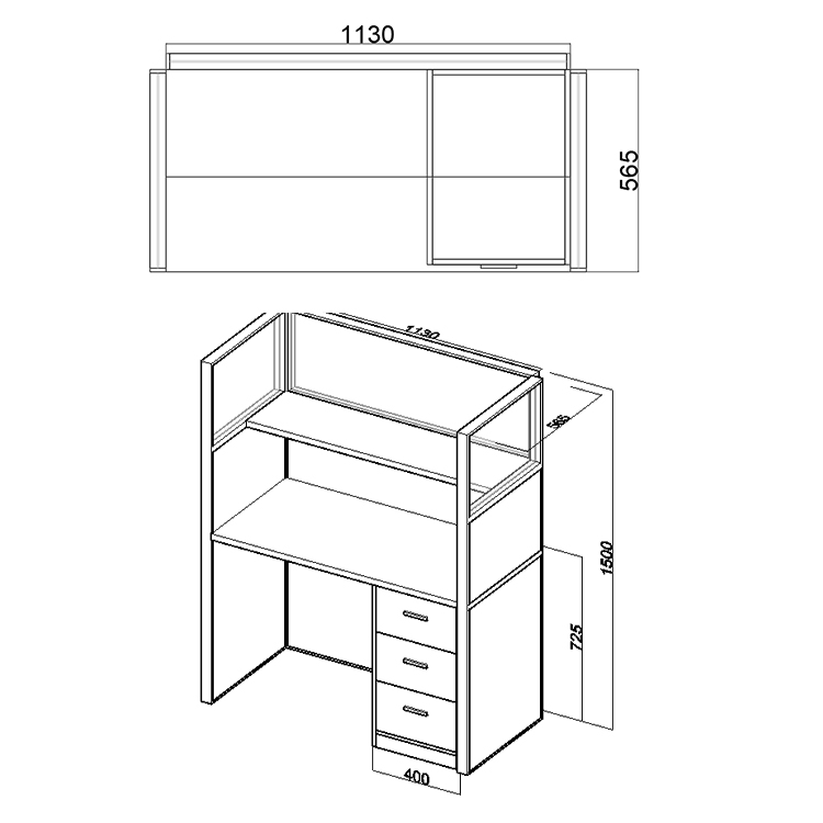 Custom Office Furniture Case